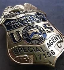 IRS Criminal Investigation badge
